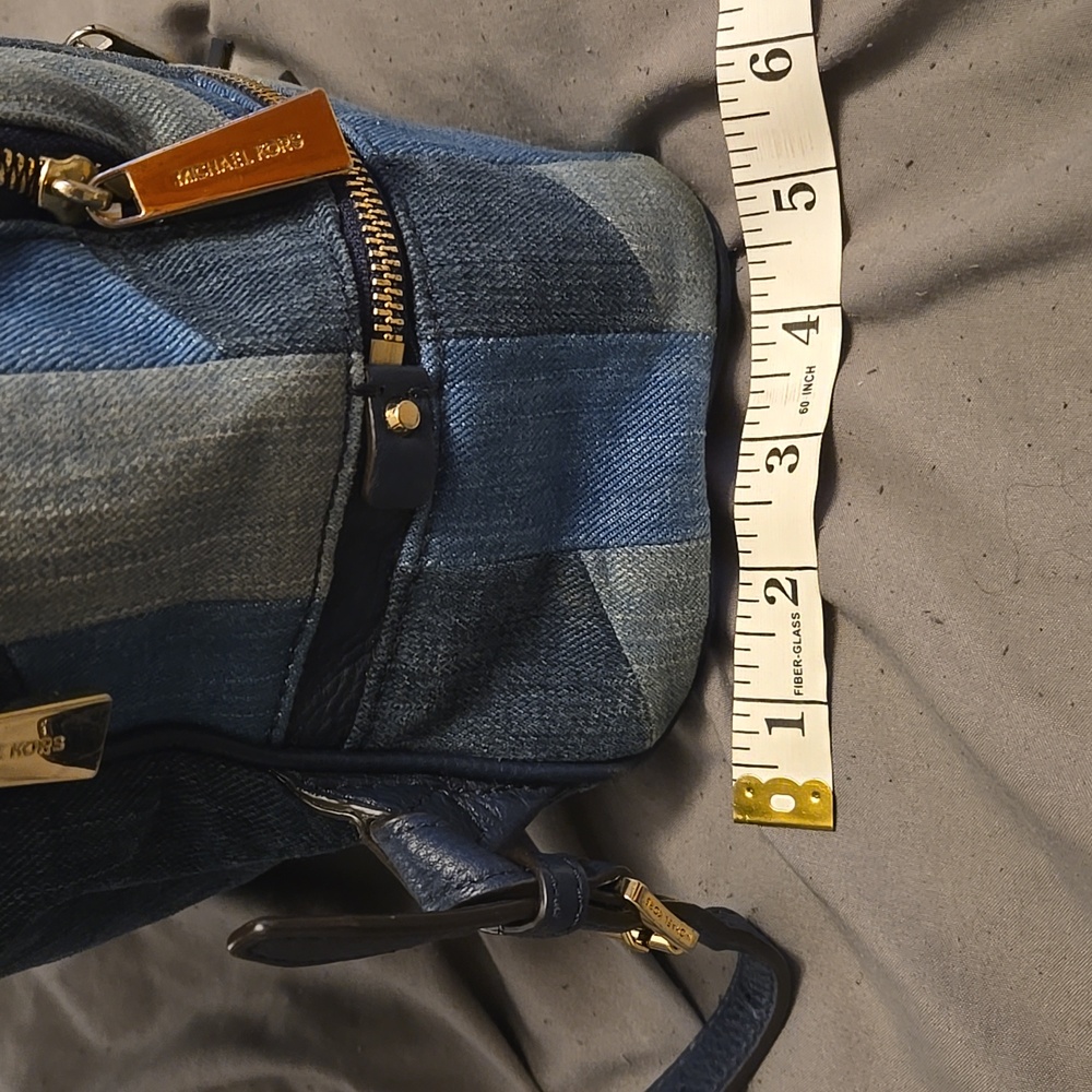 Michael Kors Denim Patchwork Backpack - Picture 13 of 15